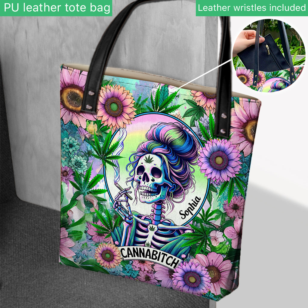 Cannabitch - Personalized Weed Tote Bag