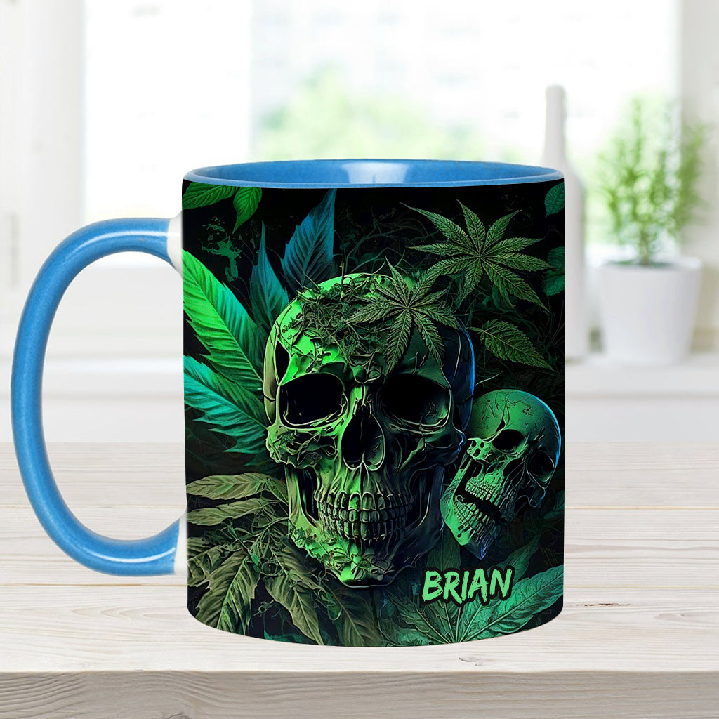 Mug personnalisé motif crâne de cannabis