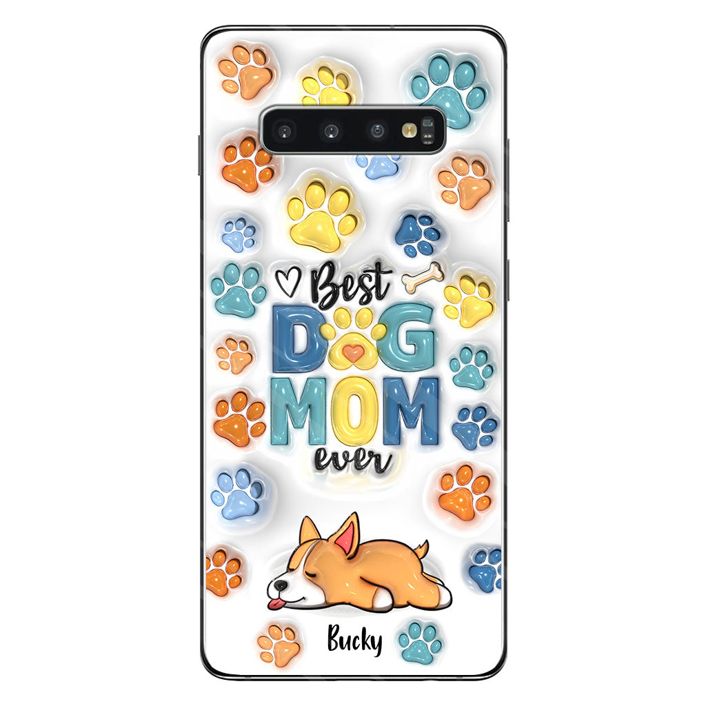 Meilleur papa/maman de chien au monde - Coque de téléphone personnalisée pour chien