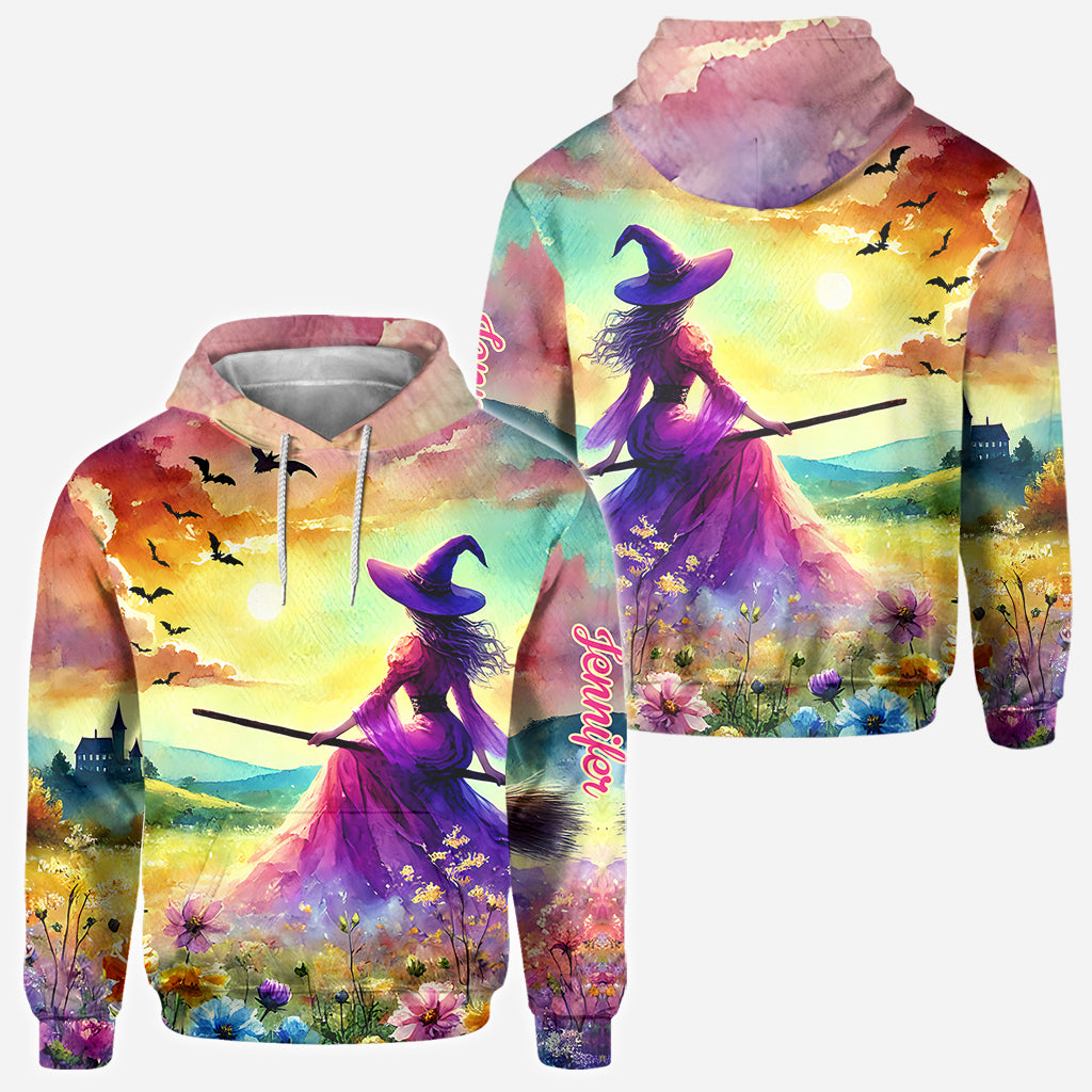 Belle Sorcière - T-shirt personnalisé Sorcière - Motif intégral