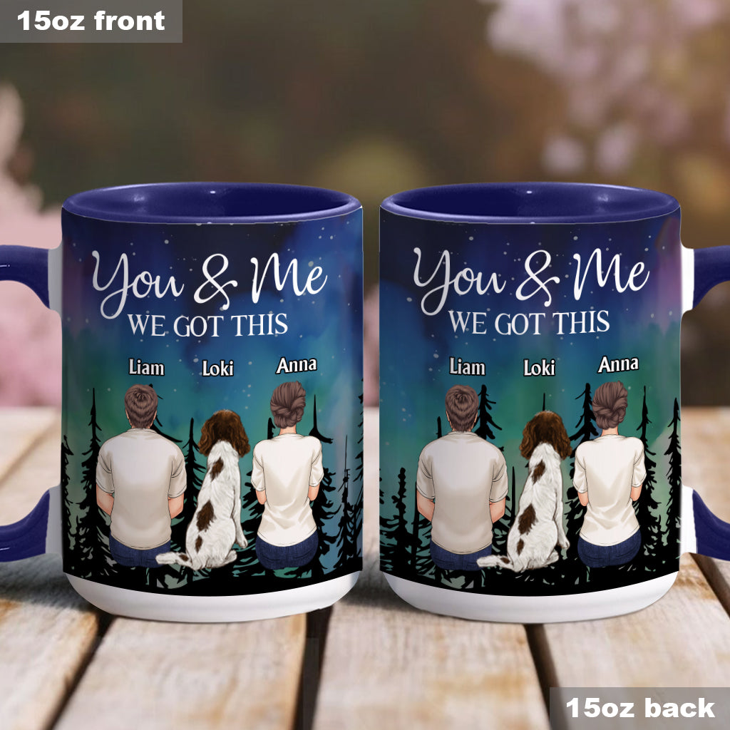 Mug personnalisé pour couples : Toi, moi et les chiens