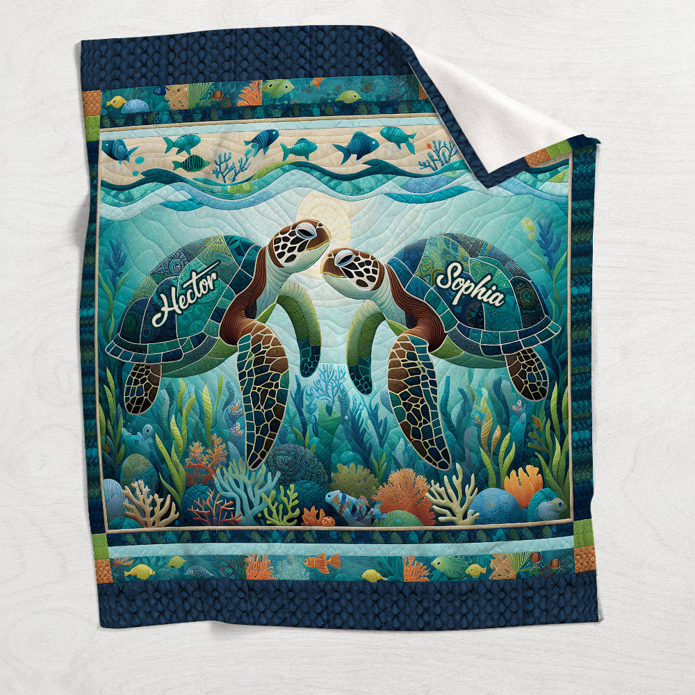 Toi, moi et la mer - Couverture personnalisée Tortue