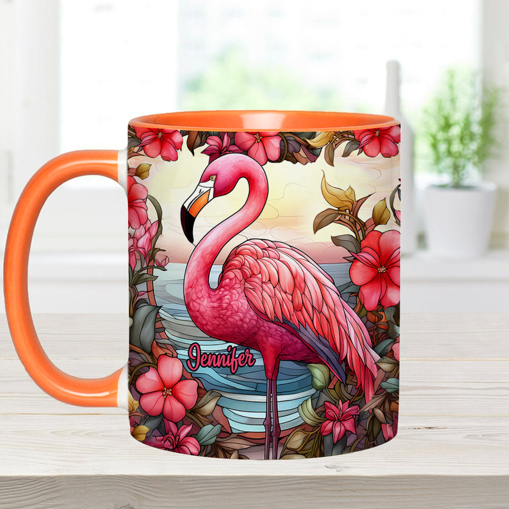 Mug personnalisé « J’adore les flamants roses »
