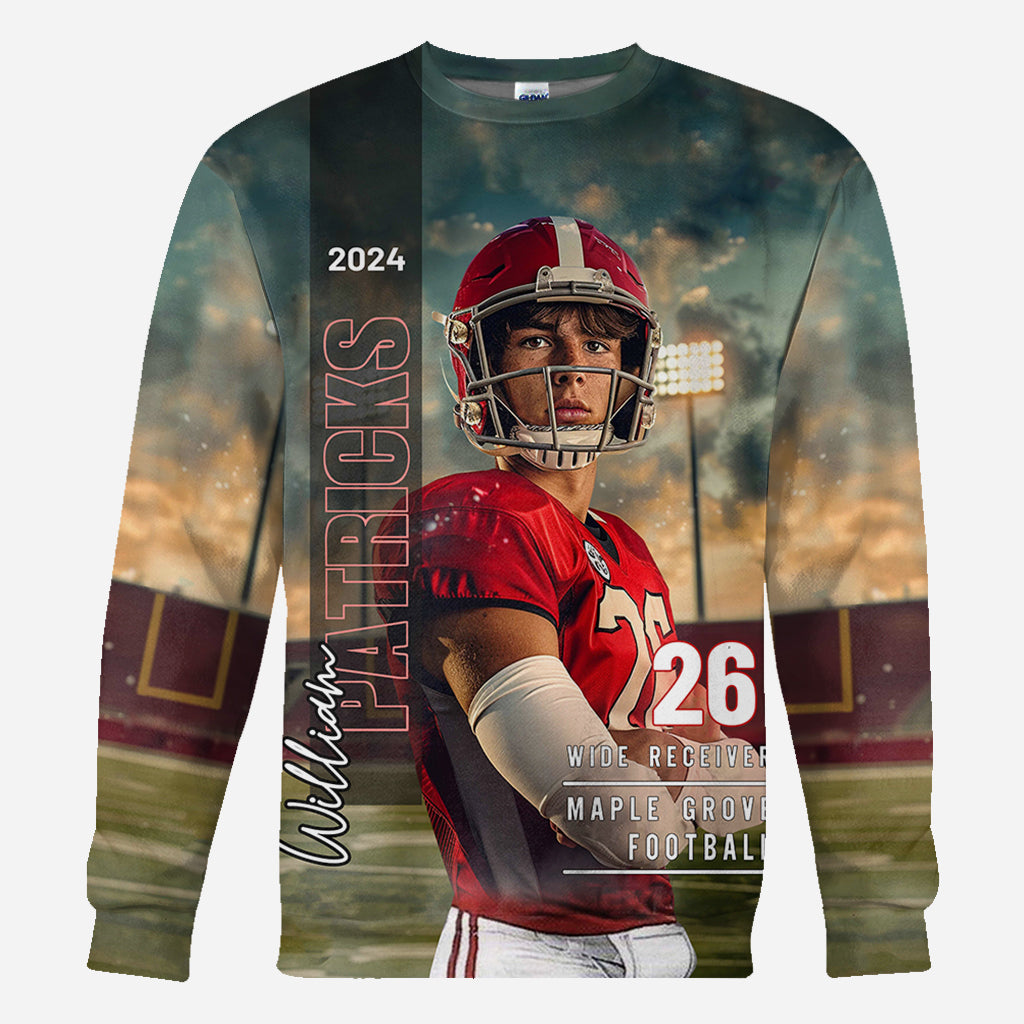 Maman/Papa/... Jour de match et au quotidien - T-shirt de football personnalisé intégral