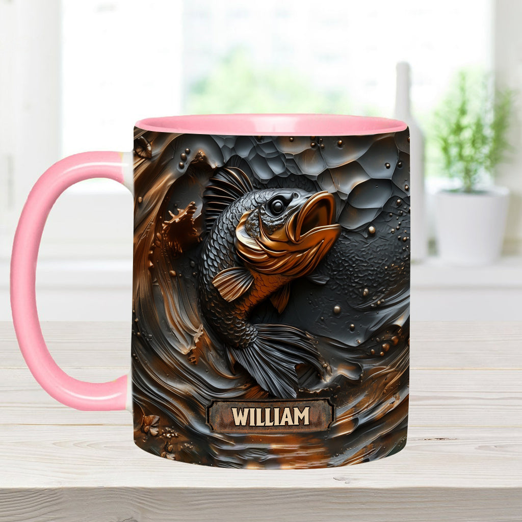 Fishing Lover - Personalized Fishing Accent Mug