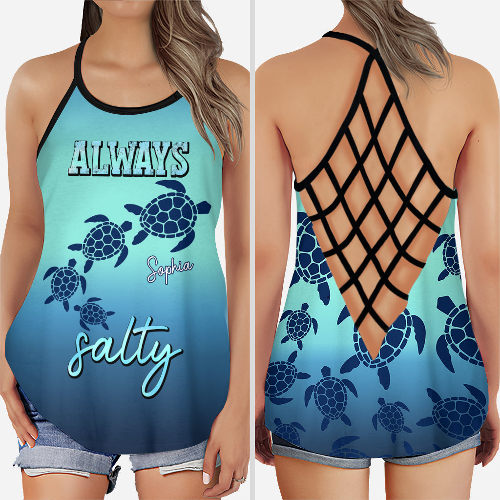 Always Salty - Débardeur et legging personnalisés à croix de tortue