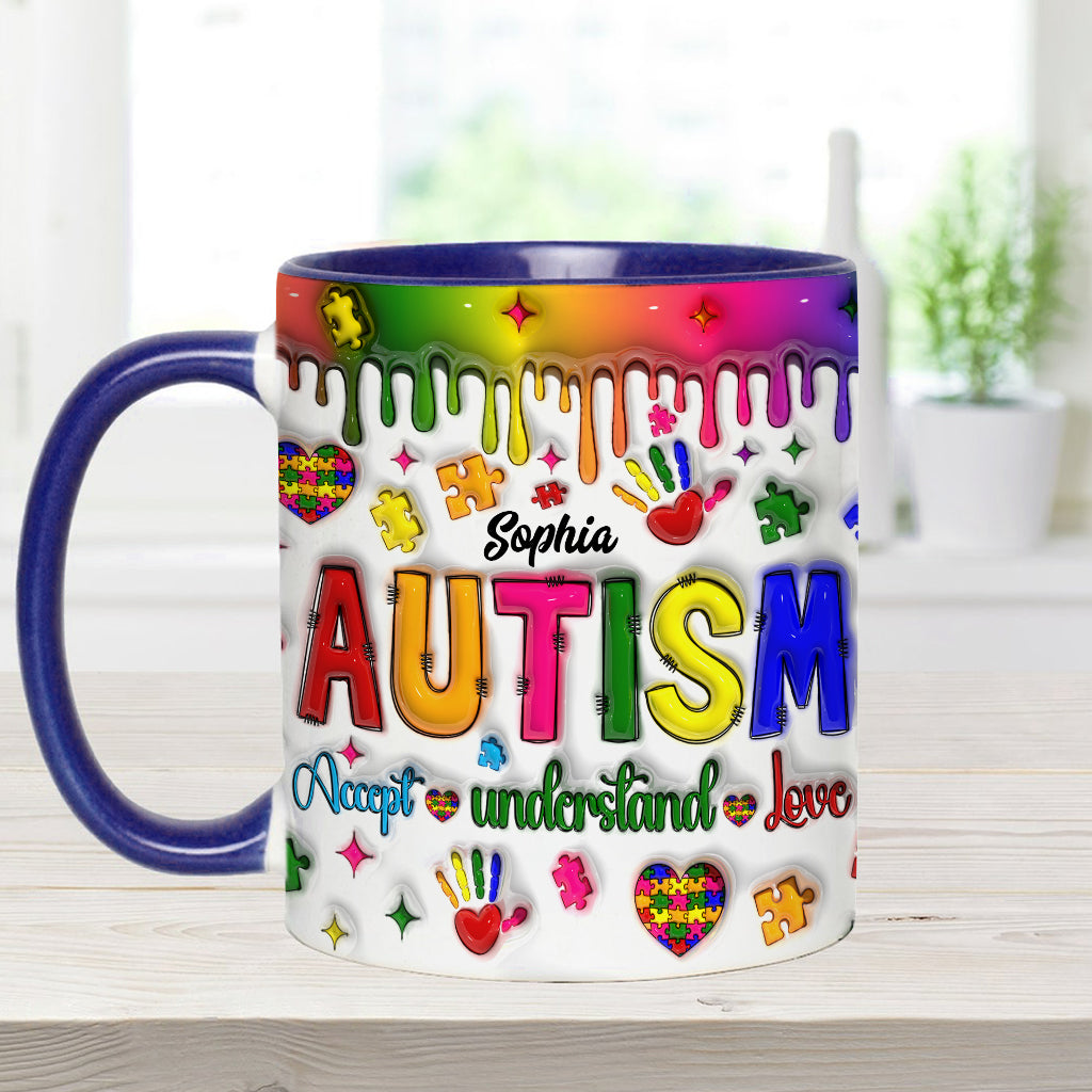 Sensibilisation à l'autisme - Mug personnalisé pour la sensibilisation à l'autisme