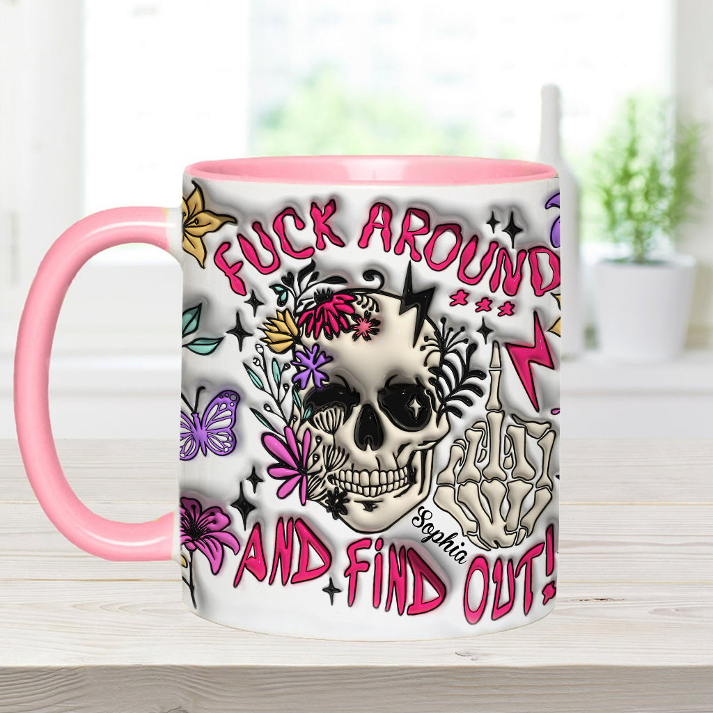 Fais des bêtises et découvre la vérité - Mug personnalisé à motif crâne