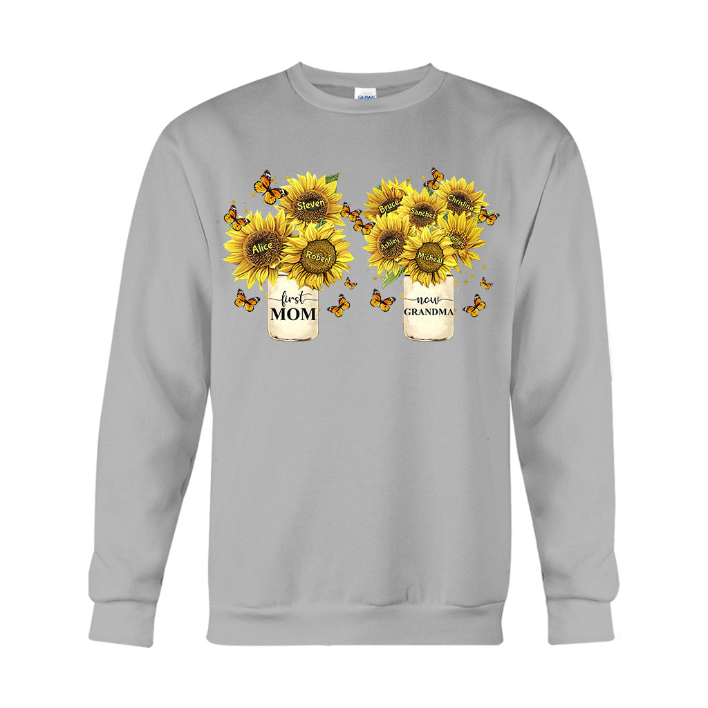D'abord maman, maintenant grand-mère - T-shirt et sweat à capuche personnalisés pour grand-mère