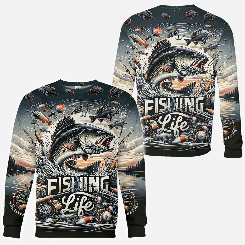 T-shirt « La vie de pêcheur » - Pêche partout