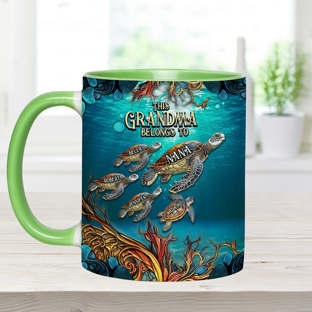 Cette grand-mère appartient à - Mug personnalisé pour grand-mère