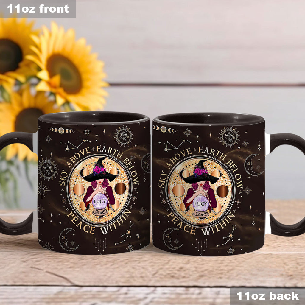 Comme en haut, comme en bas - Mug personnalisé à l'effigie d'une sorcière