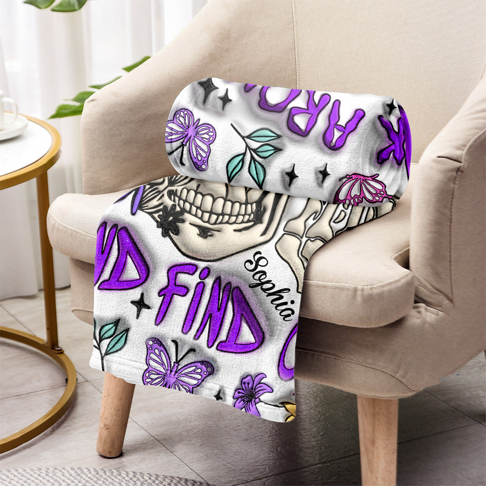 Fais des bêtises et découvre - Couverture personnalisée en forme de crâne