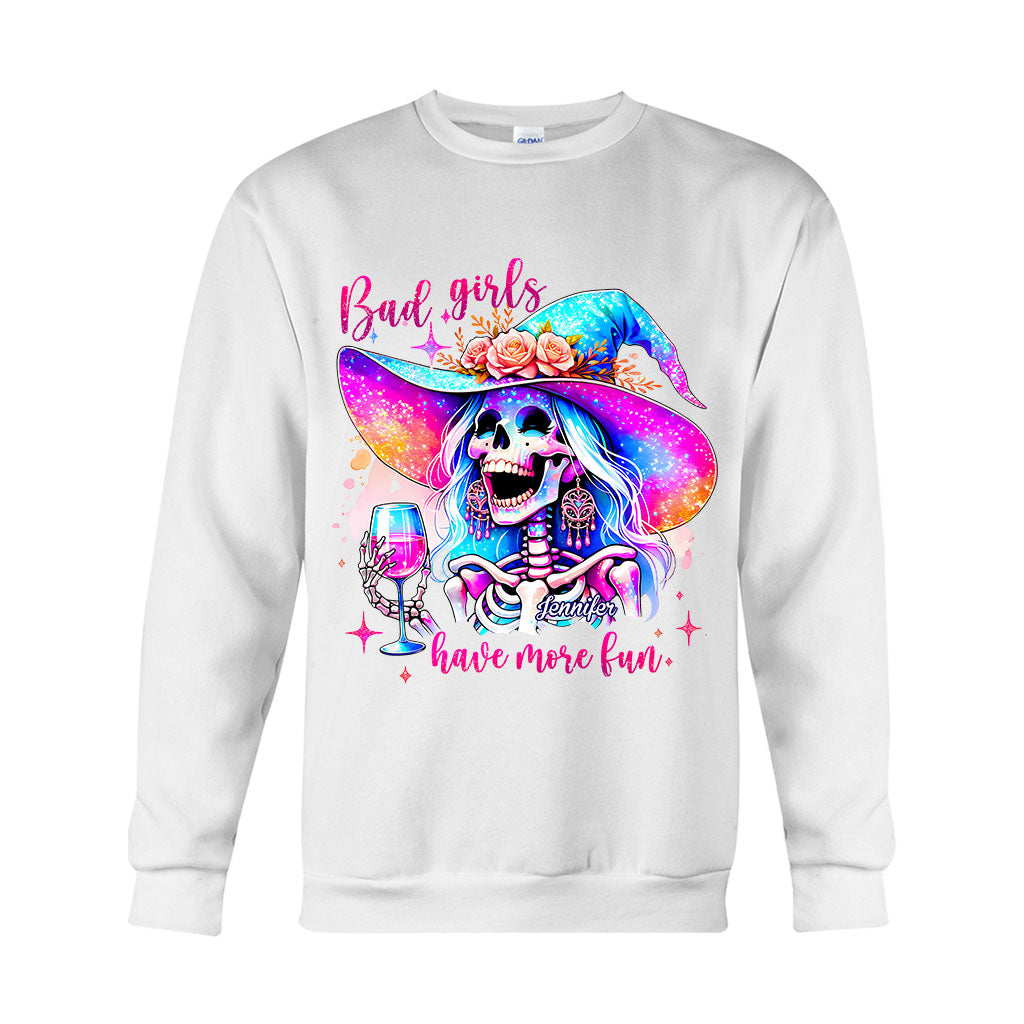 Bad Girls Have More Fun - Personalized Witch T-shirt And Hoodie