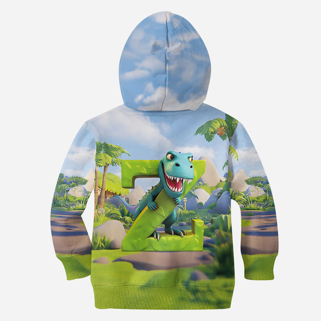 Dinosaur Alphabet - Personalized Kid All Over Shirt
