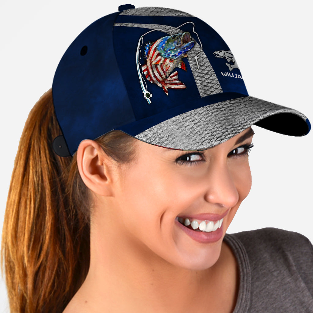 Reel Cool Dad Just Ask - Personalized Fishing Classic Cap