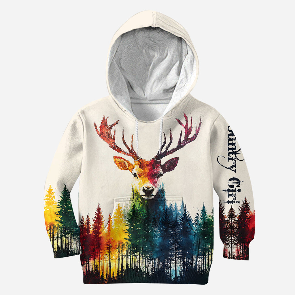 Fille de la campagne - Sweat à capuche et legging de chasse personnalisés