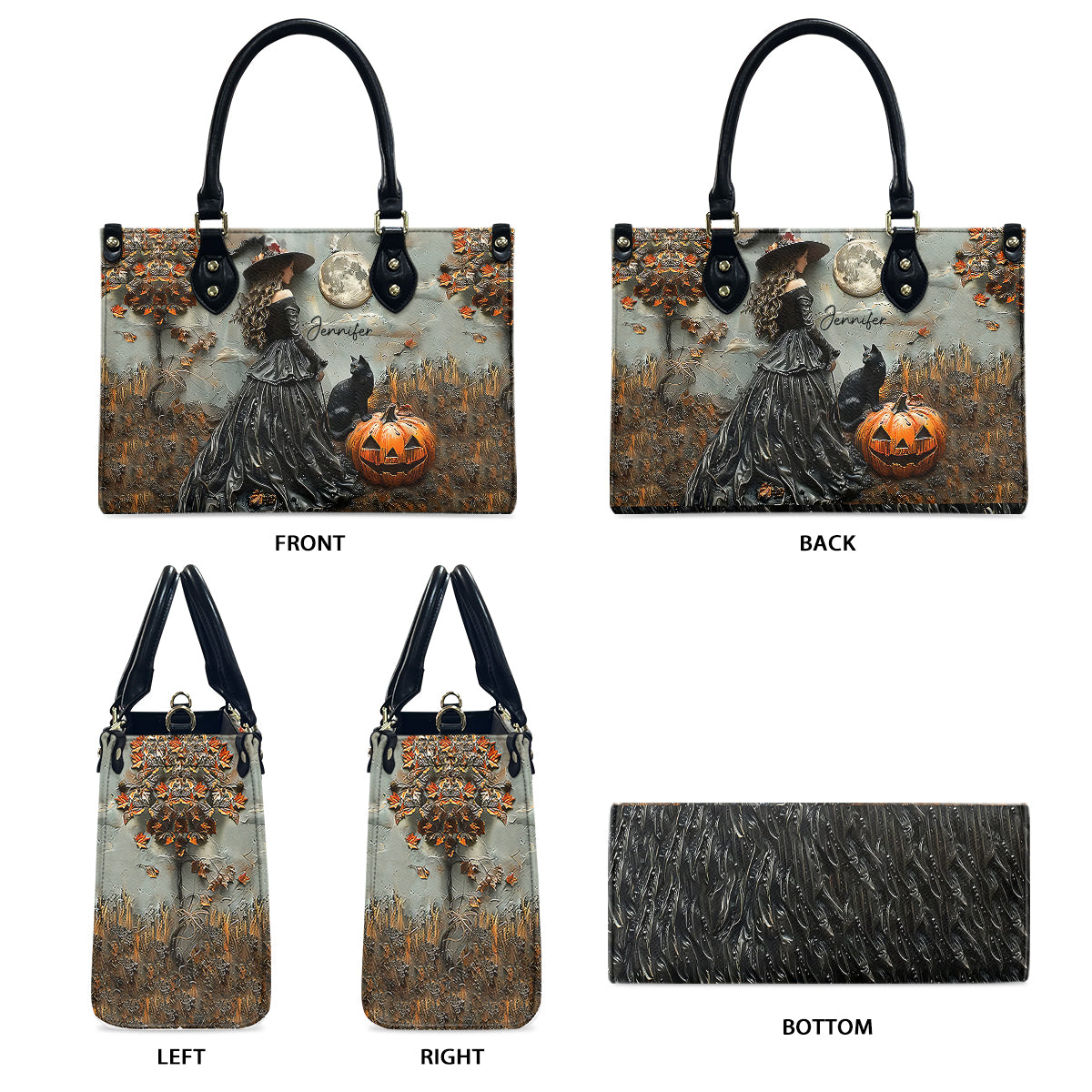 Beautiful Witch - Personalized Witch Leather Handbag