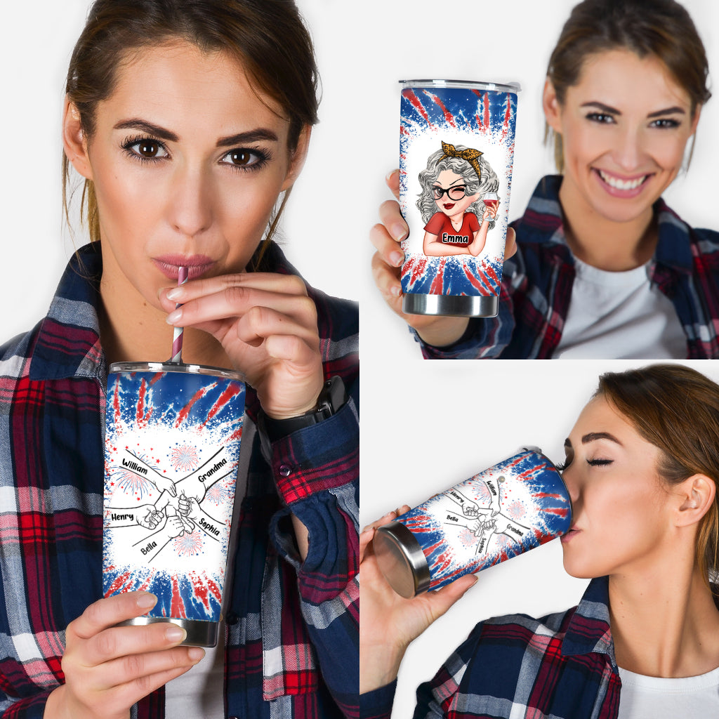 Gobelet personnalisé « La vie de grand-mère » pour le 4 juillet