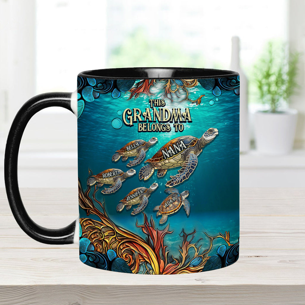 Cette grand-mère appartient à - Mug personnalisé pour grand-mère