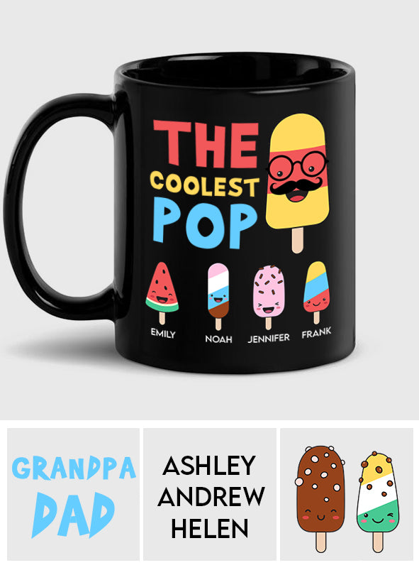 Le plus cool des papas - Mug personnalisé pour grand-père
