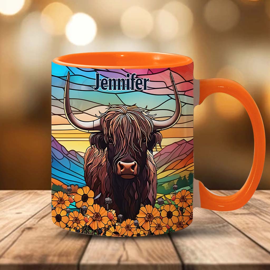 Mug personnalisé « Love Highland Cow »