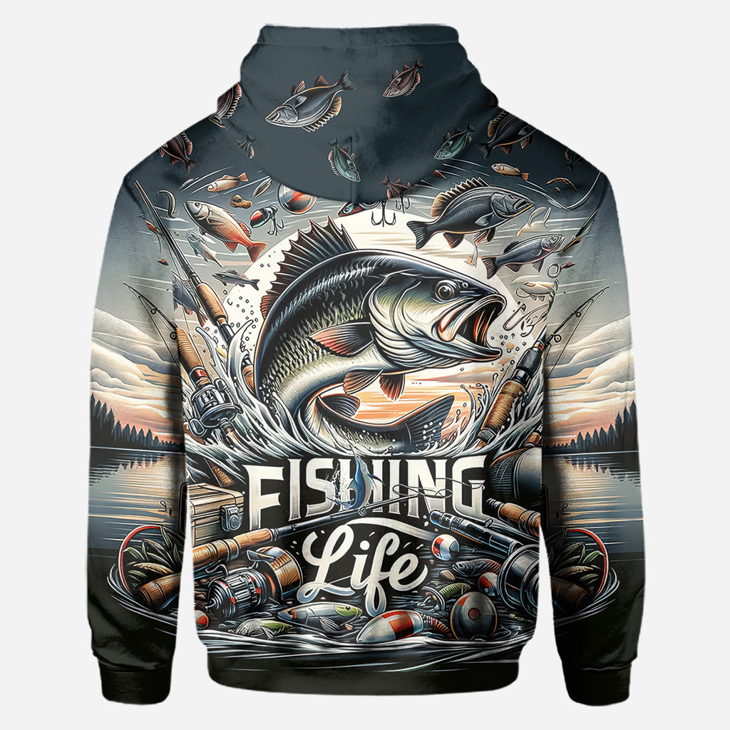 T-shirt « La vie de pêcheur » - Pêche partout