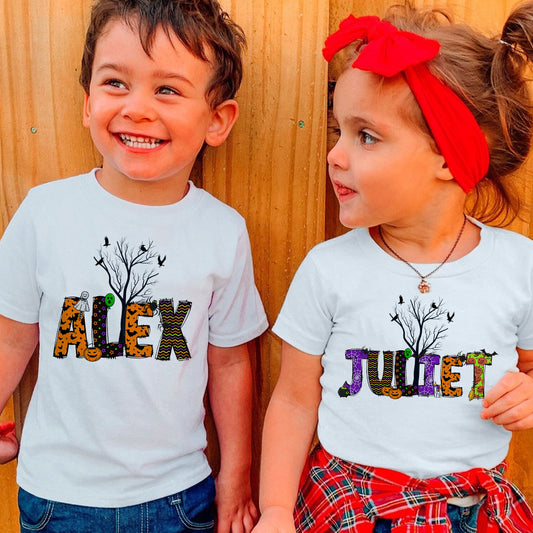 Joyeux Halloween ! T-shirt et sweat à capuche personnalisés pour enfants