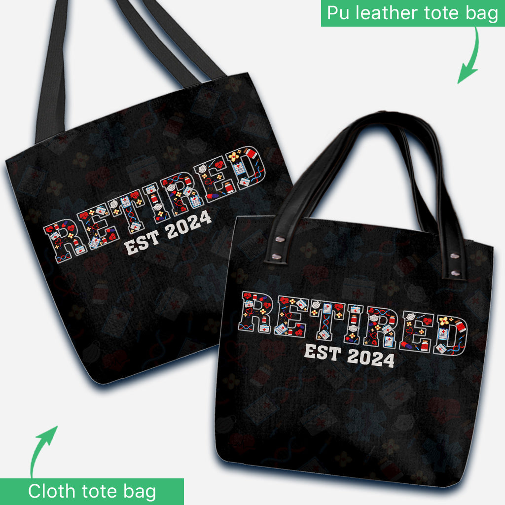 Infirmière retraitée depuis - Sac fourre-tout personnalisé pour infirmière