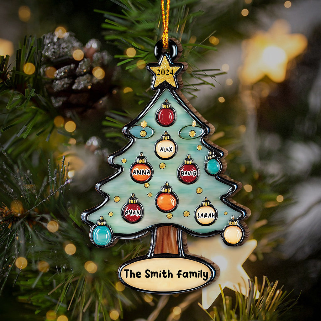 Merry Christmas - Personalized Family Ornament