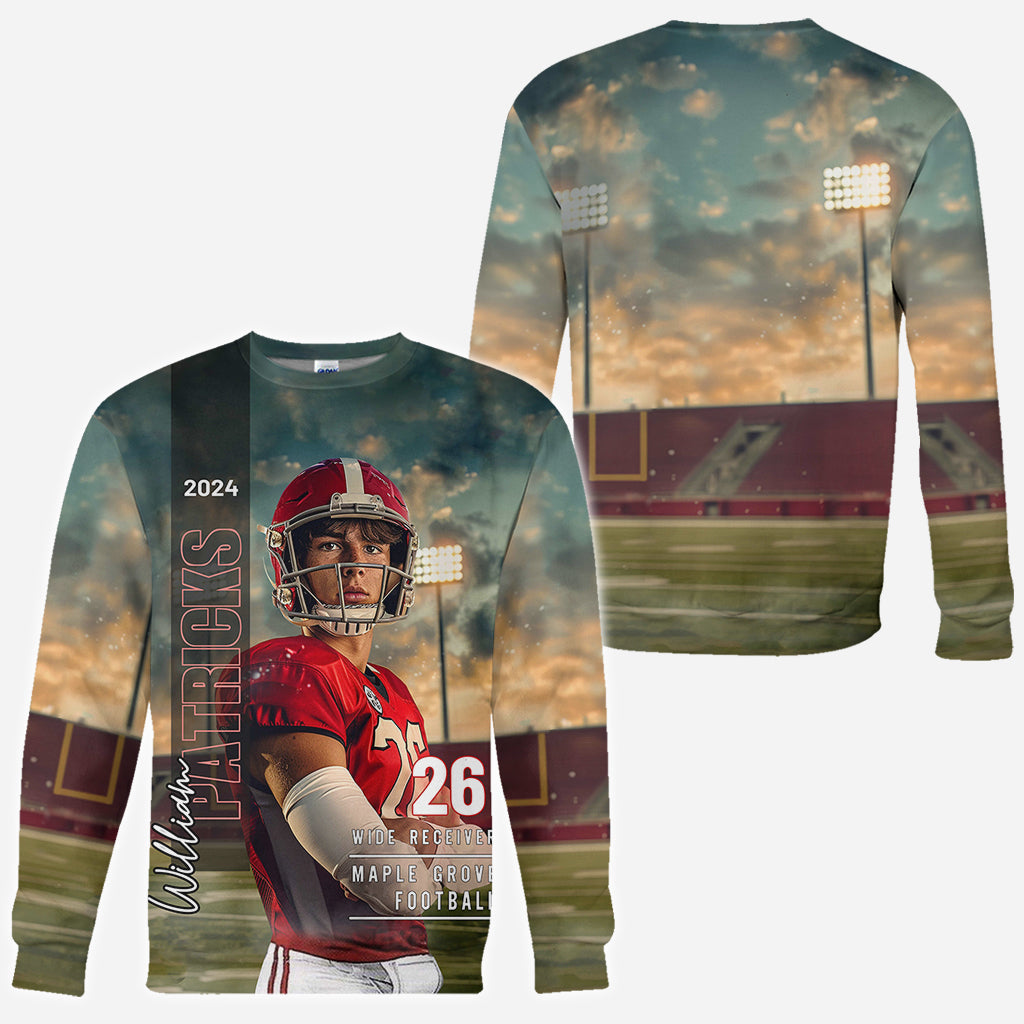 Maman/Papa/... Jour de match et au quotidien - T-shirt de football personnalisé intégral