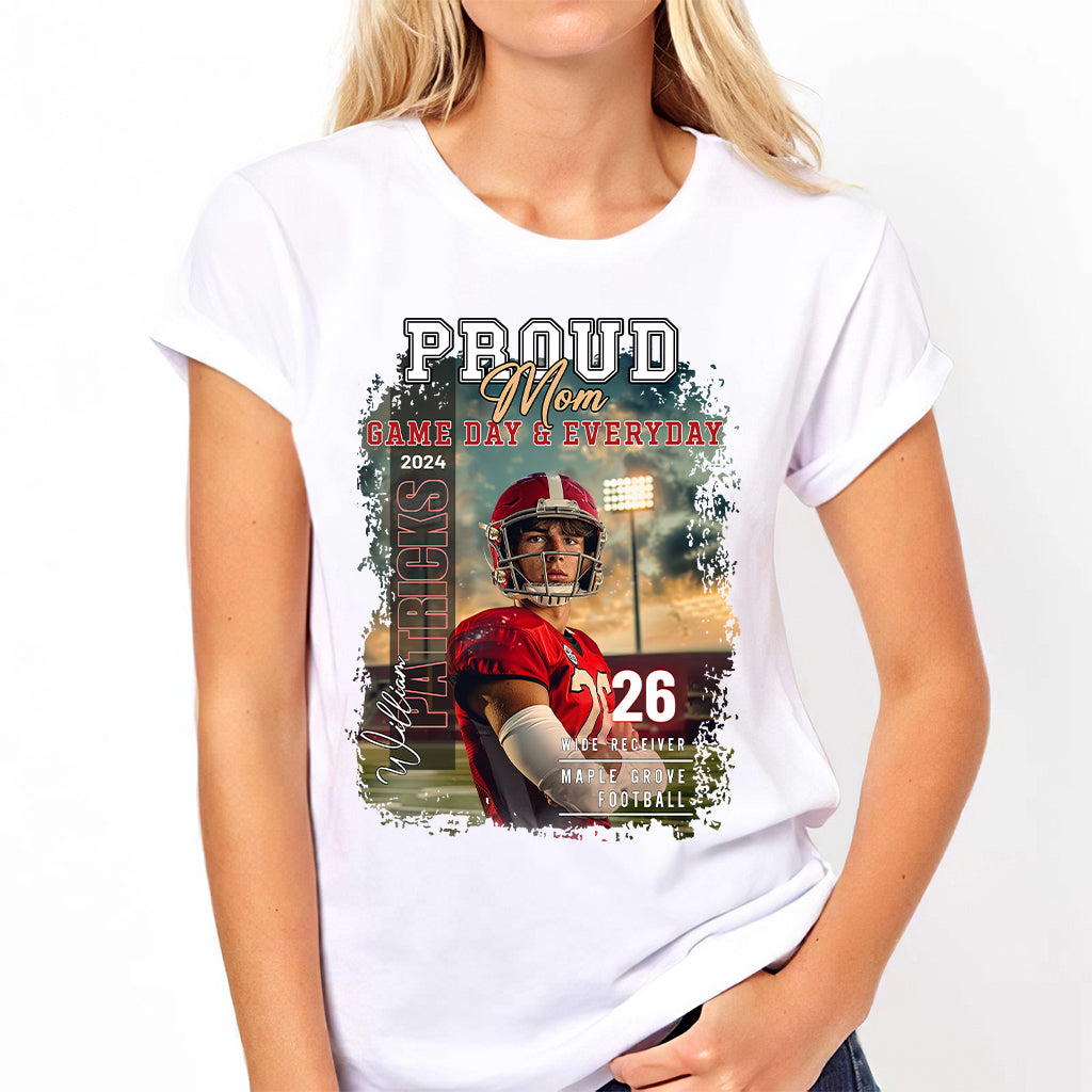 Maman/Papa/... Jour de match et au quotidien - T-shirt et sweat à capuche de football personnalisés
