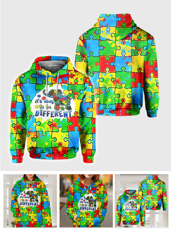 C'est normal d'être différent - T-shirt de sensibilisation à l'autisme