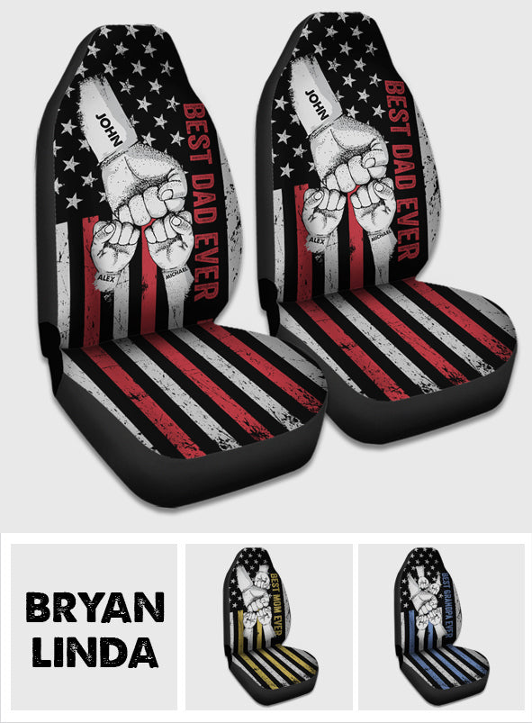 Best Dad Ever - Personalized Father Seat Covers