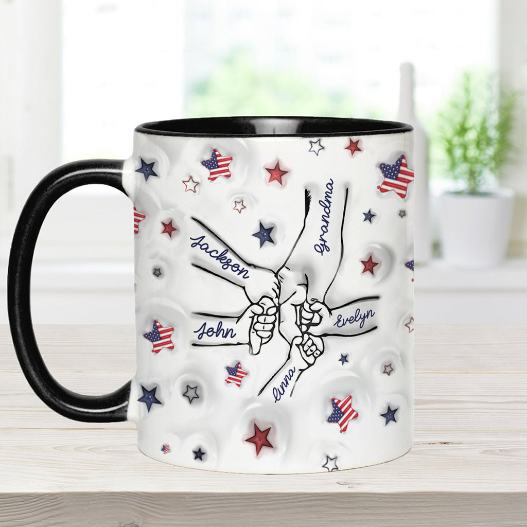 Mug personnalisé « Grand-mère fière, maman, tante »