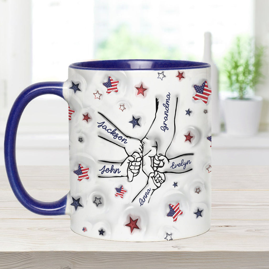 Mug personnalisé « Grand-mère fière, maman, tante »