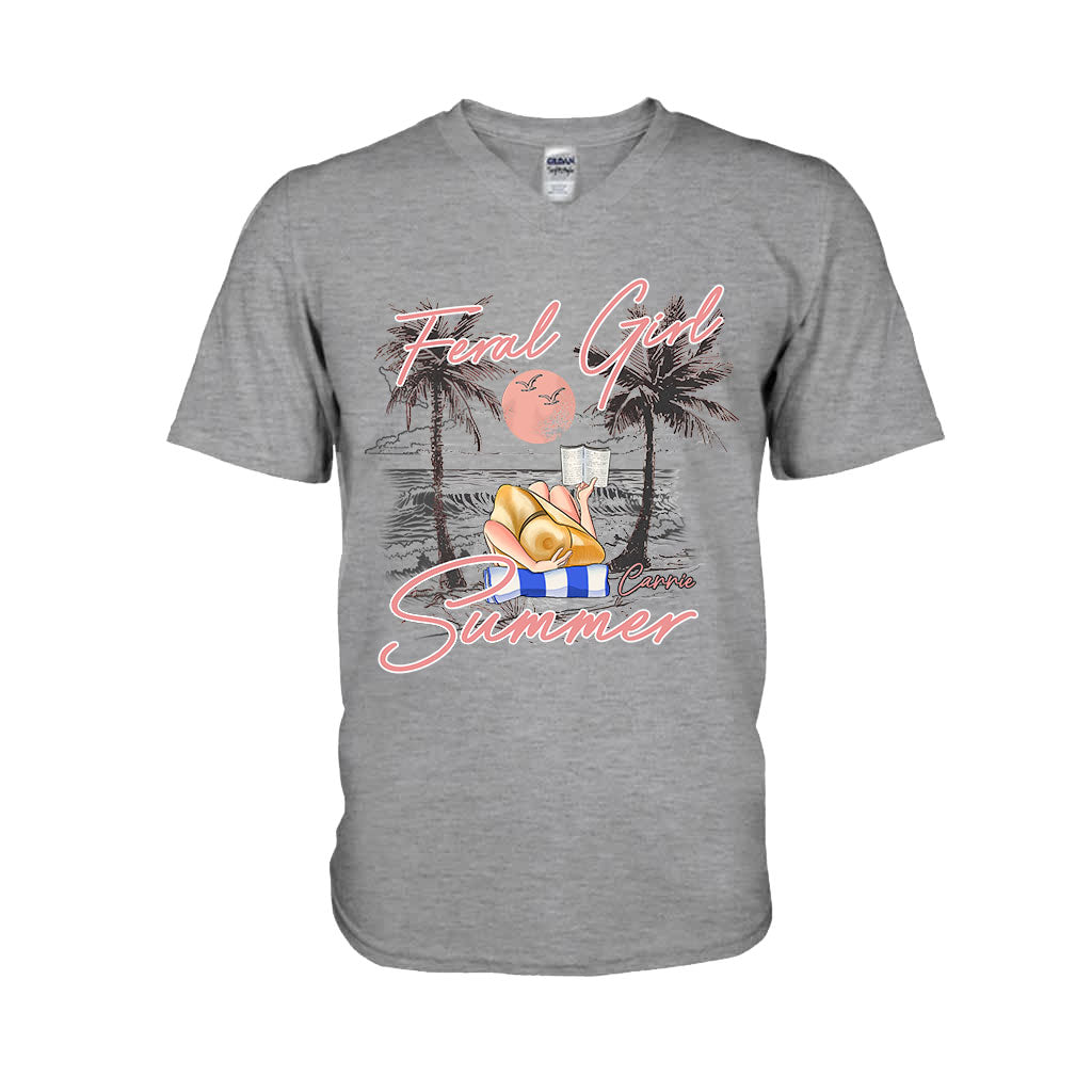 Feral Girl - T-shirt et sweat à capuche personnalisés pour les amoureux de la mer