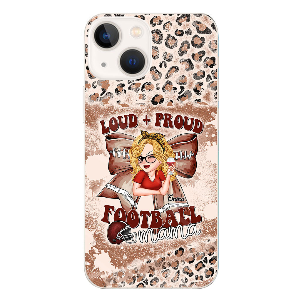 Coque de téléphone transparente personnalisée « Football Loud Proud » (Tous titres)
