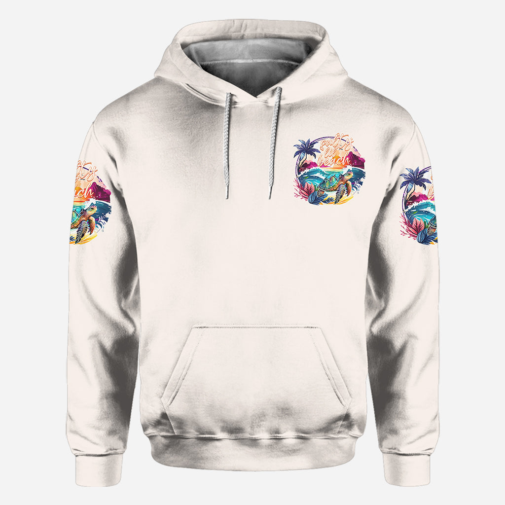 Salty Lil' Beach - T-shirt personnalisé avec motif tortue