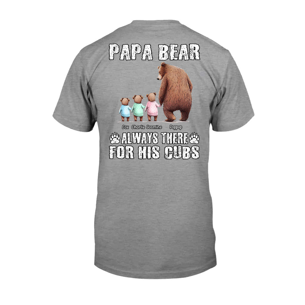 Papa Ours Toujours Présent pour Ses Petits - T-shirt et Sweat à capuche personnalisés pour papa