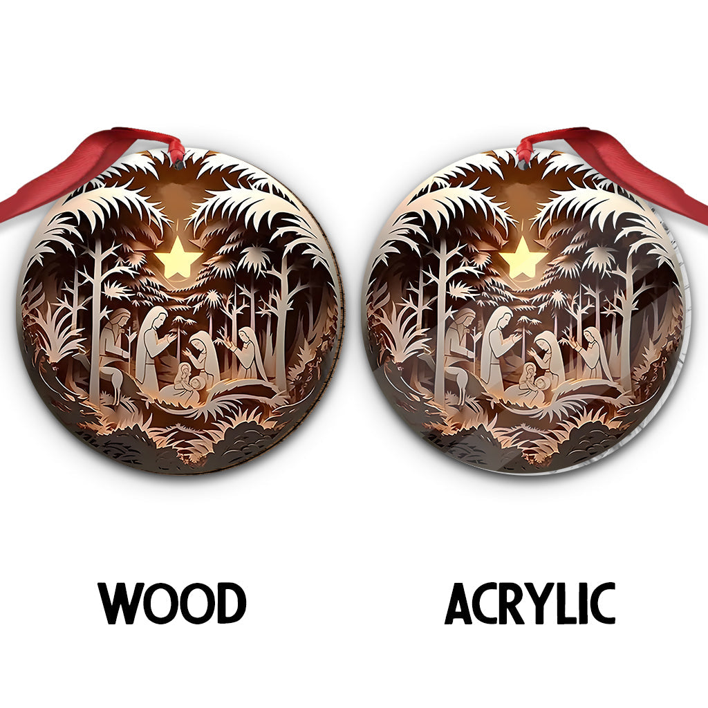 Venez, adorons-le - Ornement chrétien personnalisé