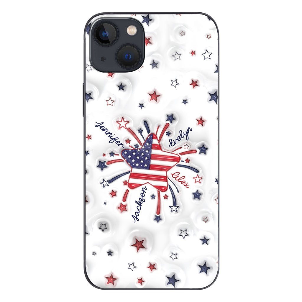 Coque de téléphone personnalisée « Petite étoile de grand-mère » pour le 4 juillet