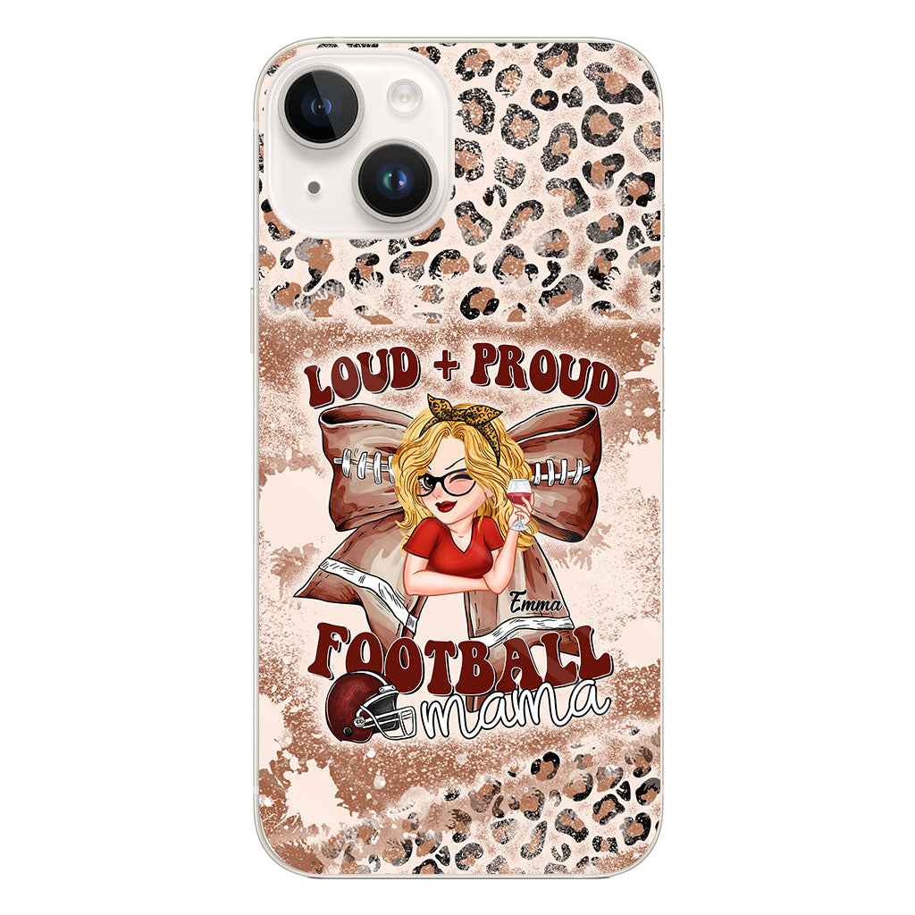 Coque de téléphone transparente personnalisée « Football Loud Proud » (Tous titres)