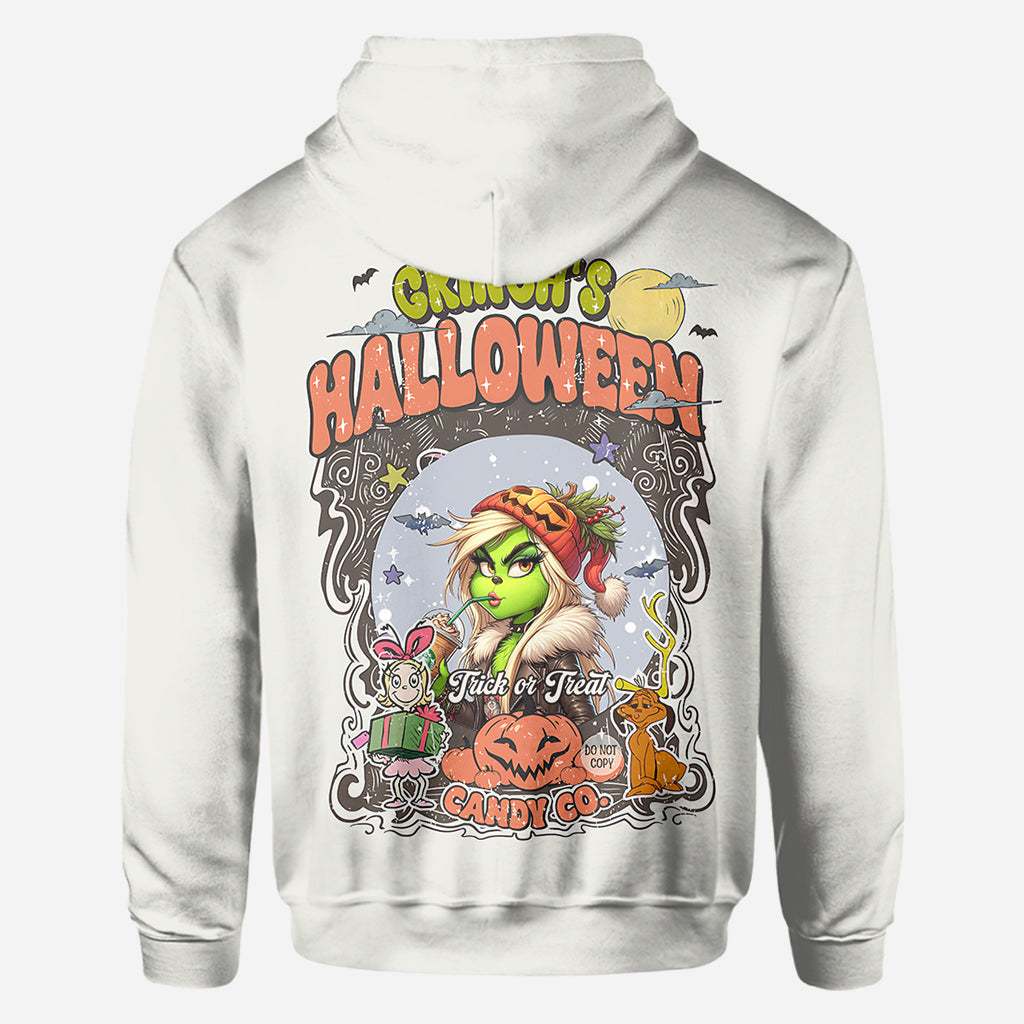 T-shirt personnalisé Green Pumpkin Mama Any Title - Vol de Noël sur toute la surface