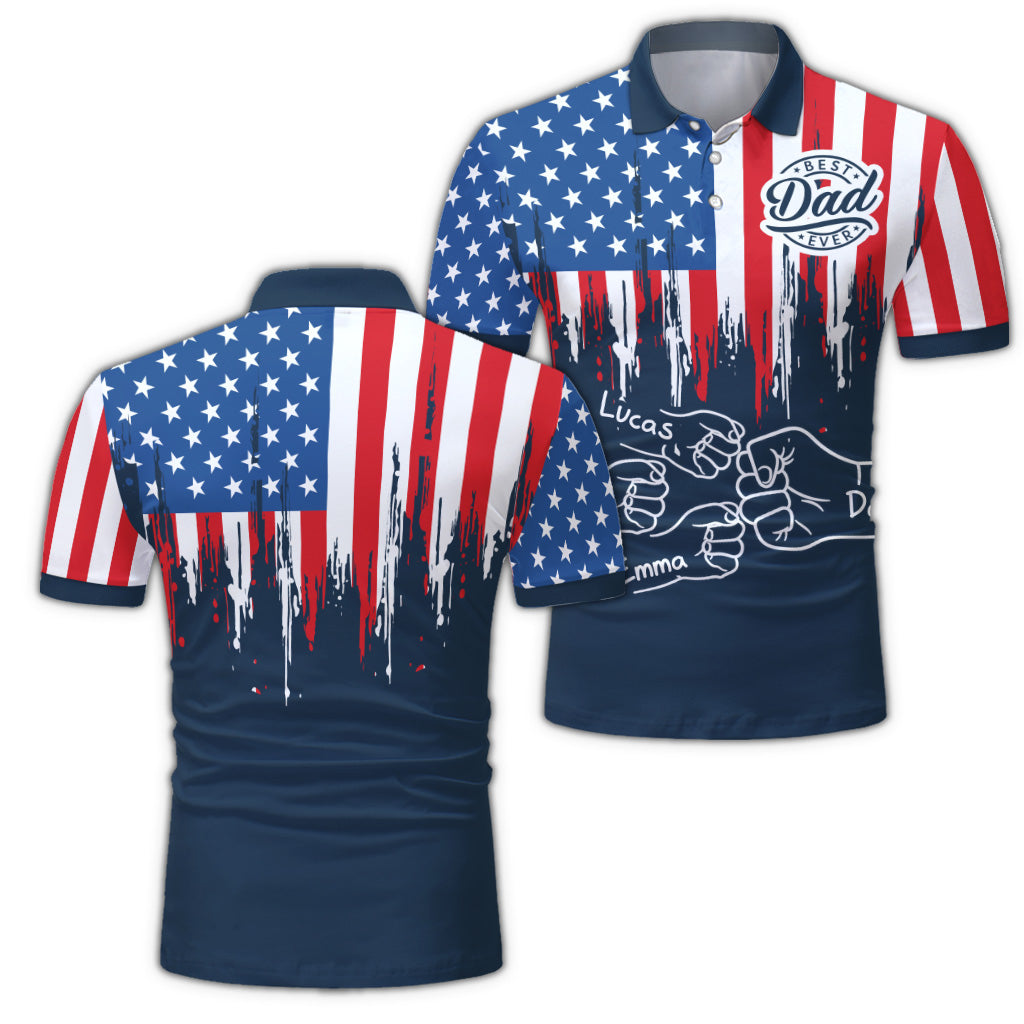 Meilleur papa du monde - Polo personnalisé pour papa