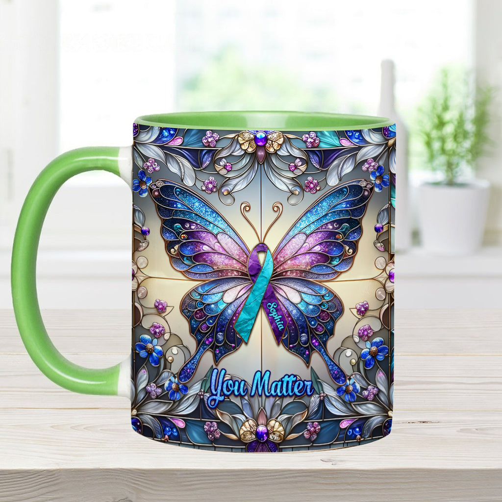 Tu comptes - Mug personnalisé pour la prévention du suicide