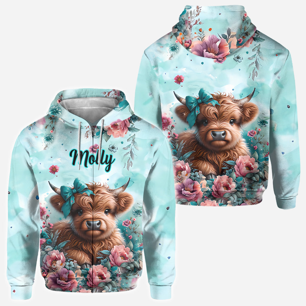 Cute Baby Cow - Personalized All Over Shirt