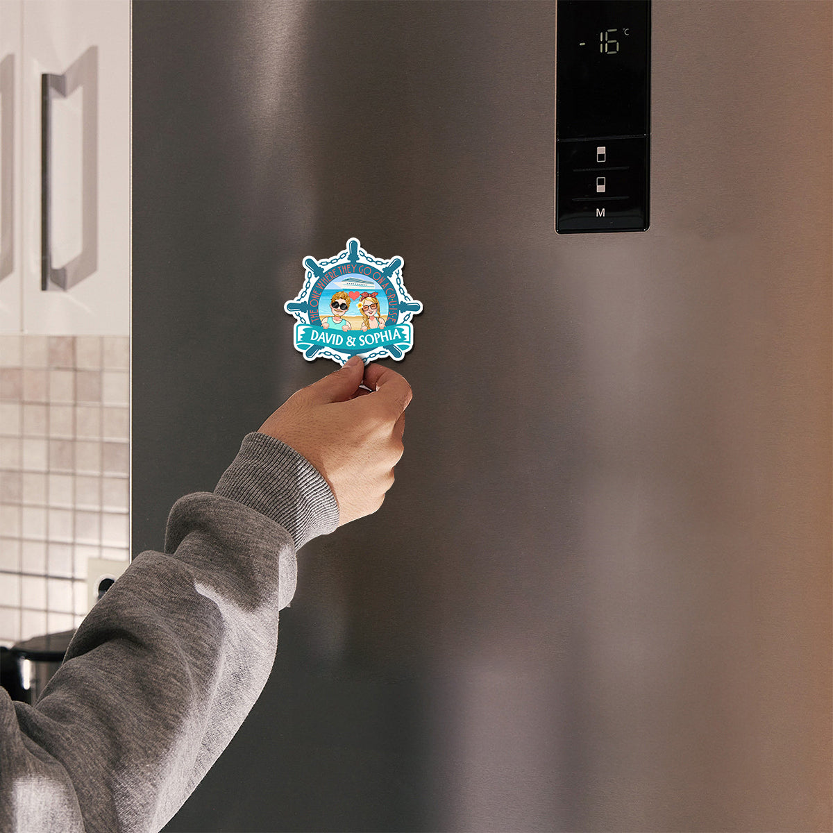 Celui où ils partent en croisière - Aimant de croisière personnalisé