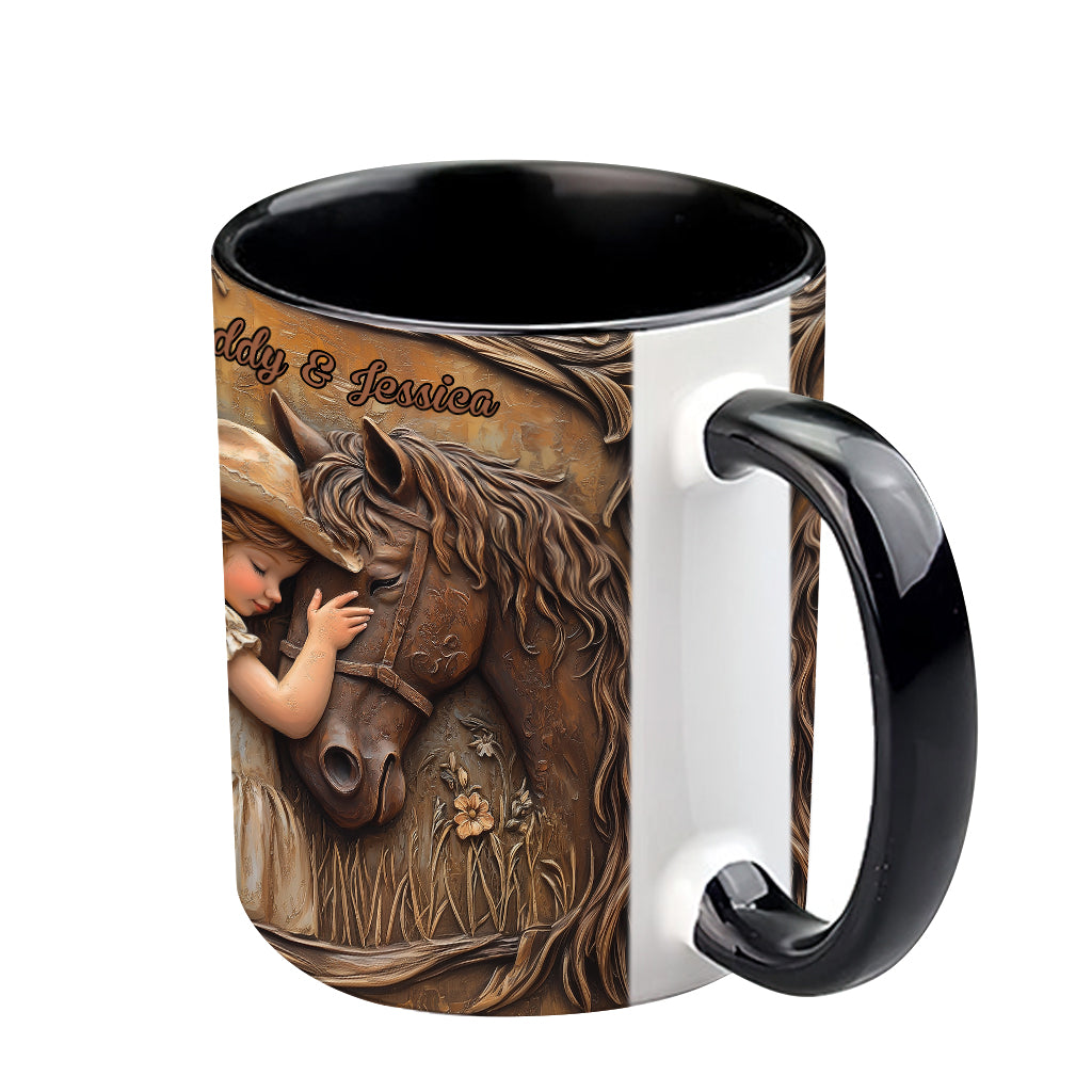 Mug personnalisé « Juste une fille qui aime les chevaux »
