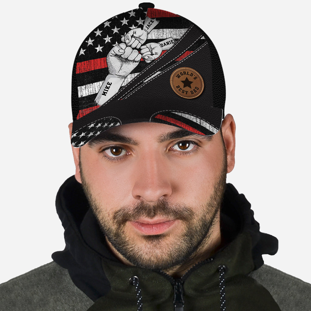 Meilleur papa du monde - Casquette classique personnalisée pour papa